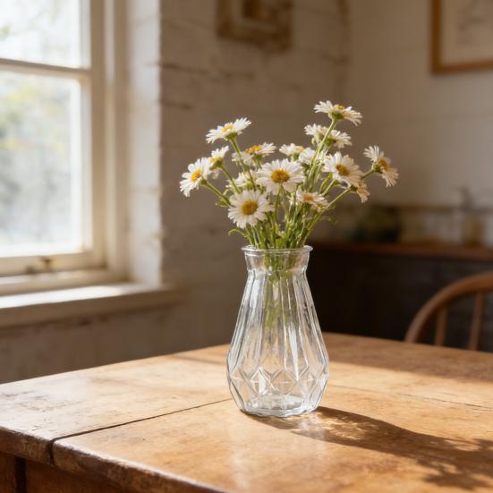 Plastic Clear Bud Vase Decorative Flower Vase Plant Holder Modern Centerpiece Vase for Home Wedding Party