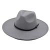 Belt Buckle Top Hat Jazz Hat Men'S And Women'S Felt Hat Woolen Hat Wool Versatile Street Shot