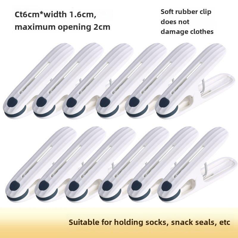 

12 шт. сухое одеяло большой зажим ветрозащитный фиксированный зажим для одеяла зажим для одежды бытовой пластиковый бесшовный зажим для простыни зажим для сушки одеяла зажим 12PCS темно-синий
