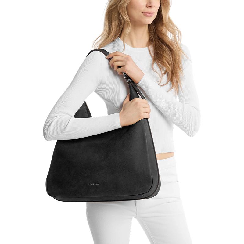 Michael Kors MK Nolita Lazy Hobo Bag Women Shoulder Bag Black 30F4SY5H3T-001