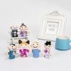 6Pcs/lot Finger Puppets Toys Gift Family Finger Puppets Set Mini Plush Baby Toy
