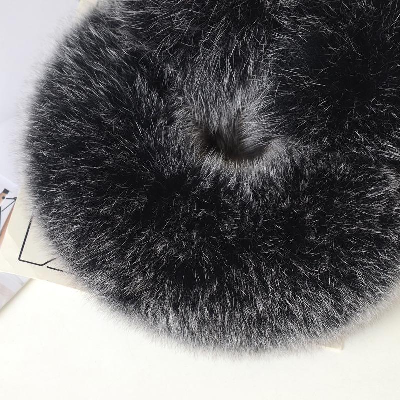 Women's Cute Fox Fur Earmuffs - Warm Winter Ear Warmers