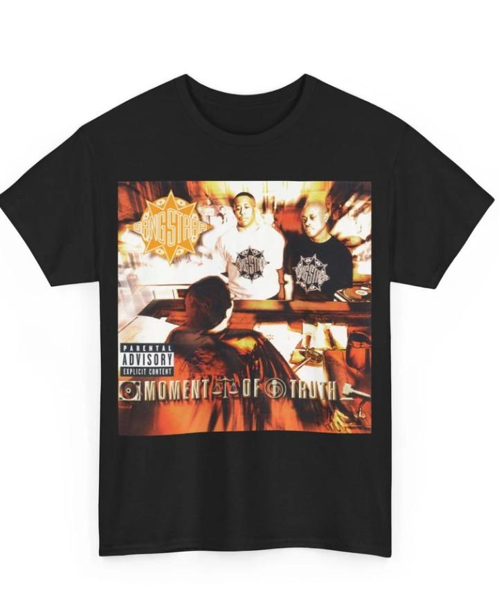 Gang Starr T-Shirt Moment Of Truth Shirt 90s Hip Hop Tee Gang Starr Fan S-5XL S