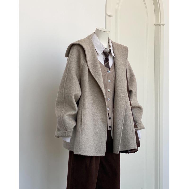 Korean Style Women s Woolen Coat - New Spring/Autumn Petite Outerwear M