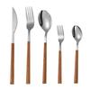 Ru Han Wood Grain Handle Steak Cutlery Set