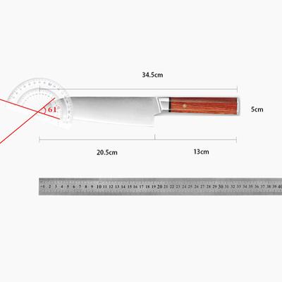 8 Inch Chef Knife 3-layer Clad Steel VG10 Blade Rosewood Handle Sharp Cleaver Sashimi Meat Slicing Sushi Japanese Kitchen Knife
