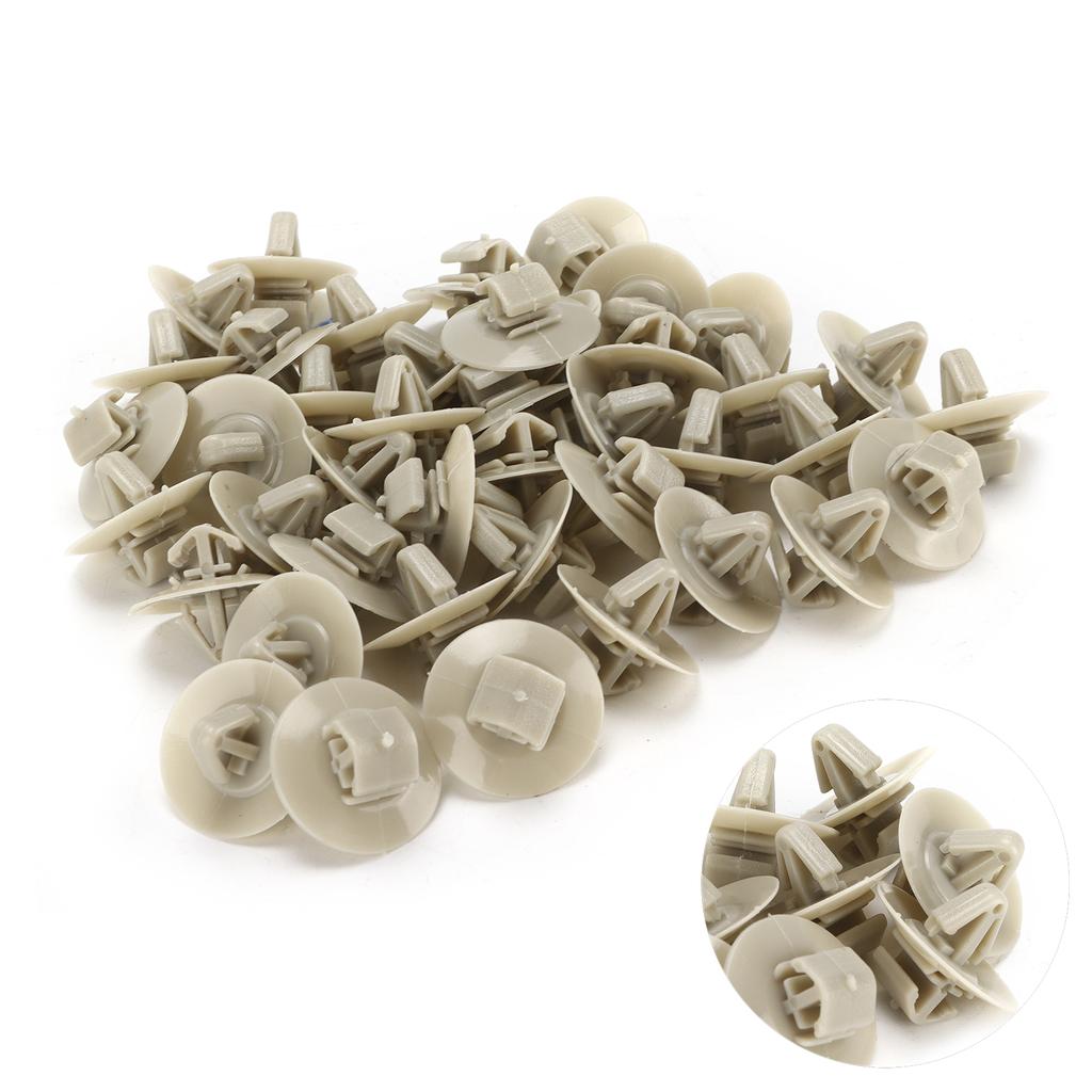 100pcs Side Door Moulding Trim Clips Exterior Fasteners Kit 500326896 Replacement for Vauxhall VivaroA 20012014
