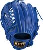 ZETT Youth Baseball Soft Royal Blue Size BJGB74550F Glove, Steer, All-Around, Left-Handed Throw, (2500), LL,