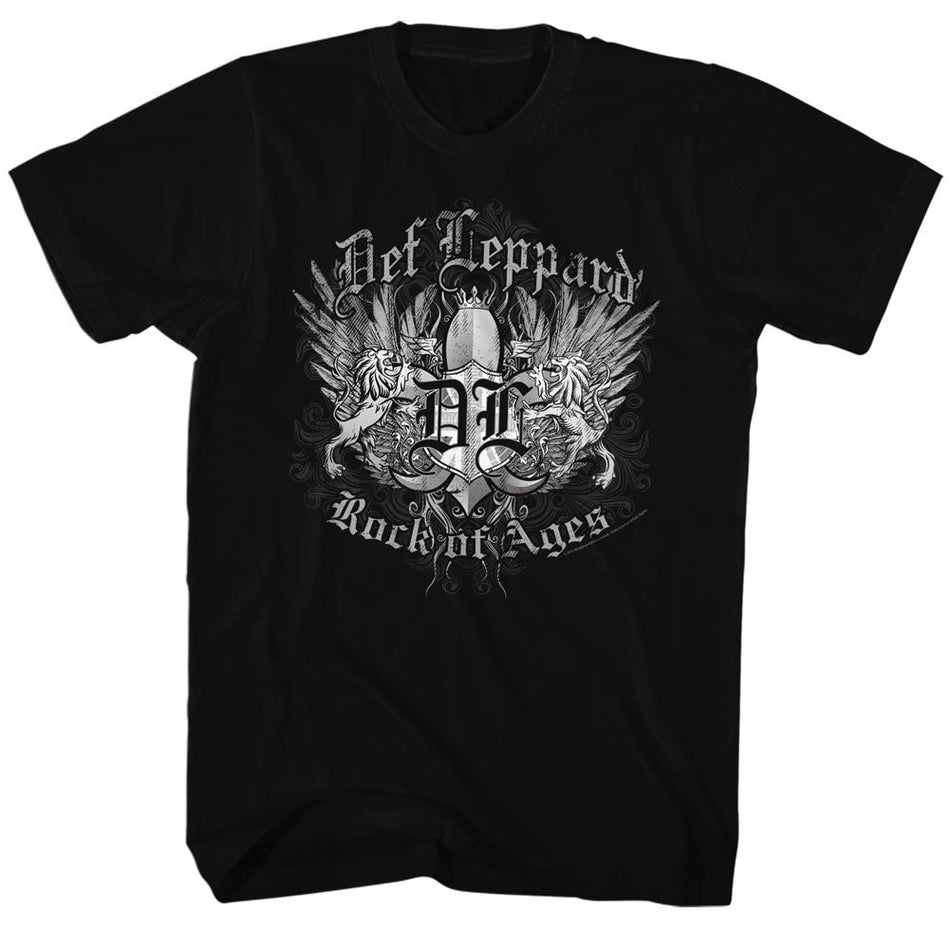 Def Leppard Classic Album Cover Poster Graphic Print Tshirt Men Women Fashion Oneck Cotton Tee Streetwear Hip Hop Oversize Top