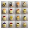 3D Simulated Food Refrigerator Magnet Resin Fruit Bread Fridge Magnet Home Kitchen Office Whiteboard Locker Magnetic Decoration