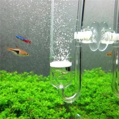 4-in-1 Aquarium CO2 Diffusor Set Rückschlagventil U-förmiger Verbinder Saugnapf Für Fischtank Bepflanzte Versorgung