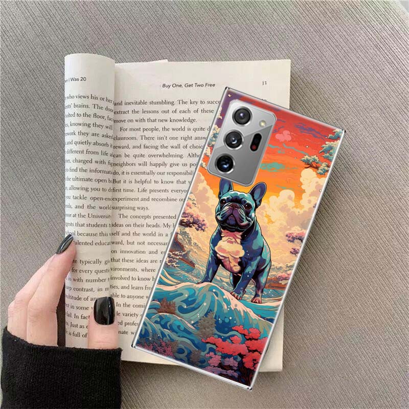 French Bulldog Dog Pug Phone Case For Samsung Galaxy S25 Edge S24 S23 FE S22 S26 Ultra S21 S20 S10 Plus Capa Soft