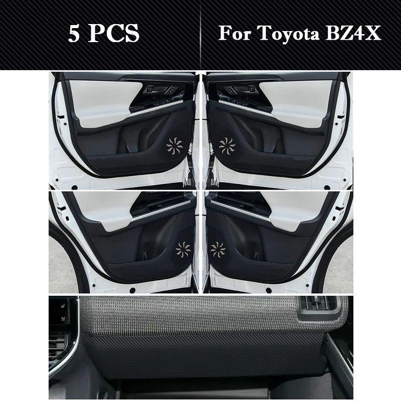 For Toyota BZ4X Car Door Anti Kick Pad Glove box Protection Sticker Anti Dirt Mat Scratch Resistant Film Interior Accessories