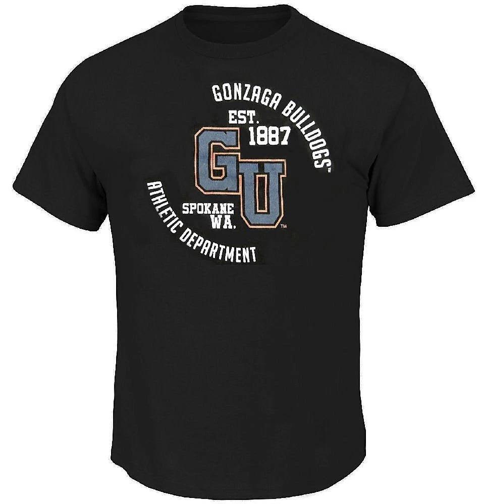 Gonzaga Bulldogs Black Athletic Dept. Short Sleeve T shirt 4XL