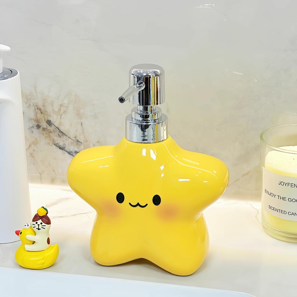 1BUC Sticlă Drăguță cu Stele pentru Loțiune Casnică Baie Șampon Gel de Duș Sticlă Separată Ceramică Creativă cu Pompiță goală
