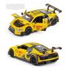 1/32 Scale Sport R8 LMS CUP Alloy Metal Vehicles Die Cast Toy Vehicles Sound and Light Collection Childrens Birthday Toy Gifts