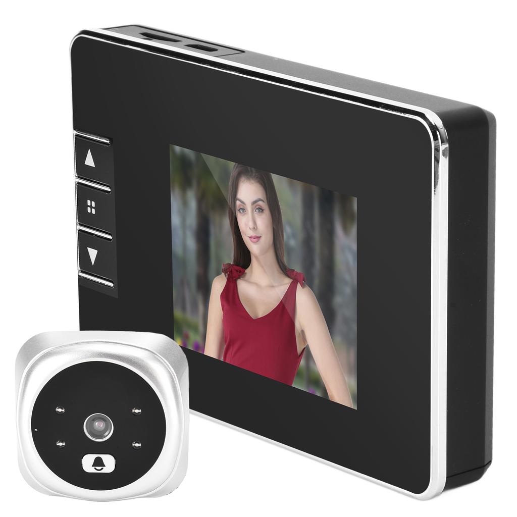 Smart Video Doorbell 2.7in TFT LCD Screen 120 Degrees  Wide Angle Infrared Night Vision Camera for Home