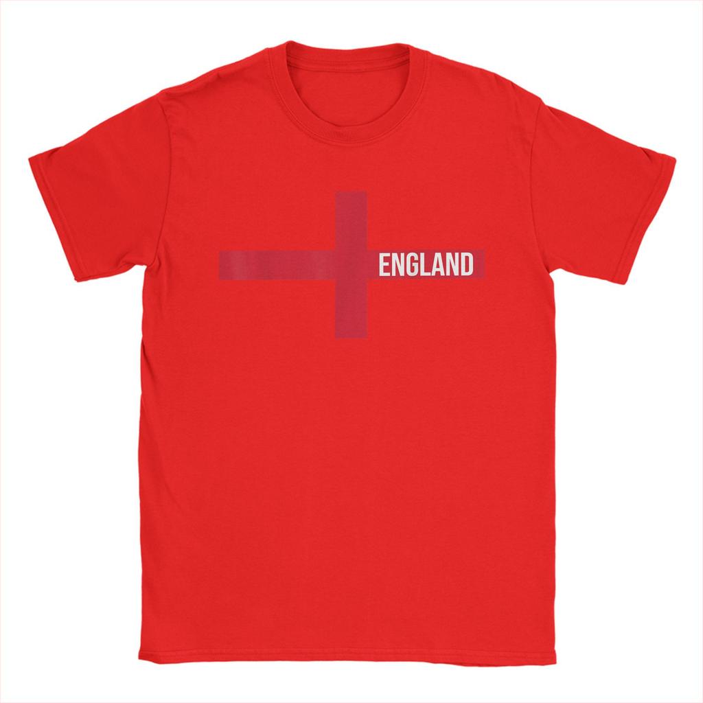 England St Georges Cross Flag English Men T Shirt Novelty Tees Short Sleeve O Neck T-Shirts Cotton Plus Size merch