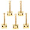 5PCS Spring Screws String Saddles Metal Electric Bass Replacement  Bass Electric Guitar Kits