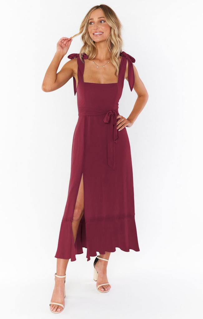 Elegant Summer Sleeveless A Line Dress With High Waist And Side Split For Office Wear