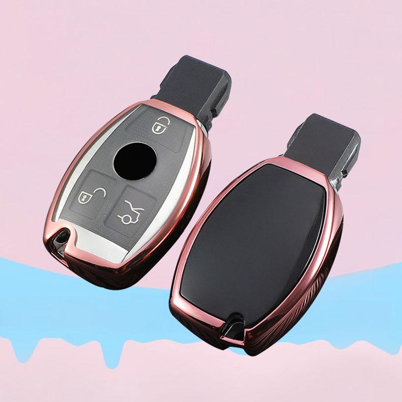 New Soft TPU Car Remote Key Case Cover Holder Shell Fob For Mercedes Benz A B R G Class GLK GLA GLC GLR W204 W210 W176 W202 W463