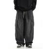 Jeans Cargo Larghi Neri da Uomo Casual Gamba Larga Pantaloni da Jogging Oversize Vintage Dritti Larghi Pantaloni Jeans da Lavoro Morbidi Comodi