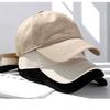 Retro Solid Color Soft Top Hip Hop Baseball Cap Unisex Outdoor Versatile Sun Protection Anti-UV Hat for All Seasons
