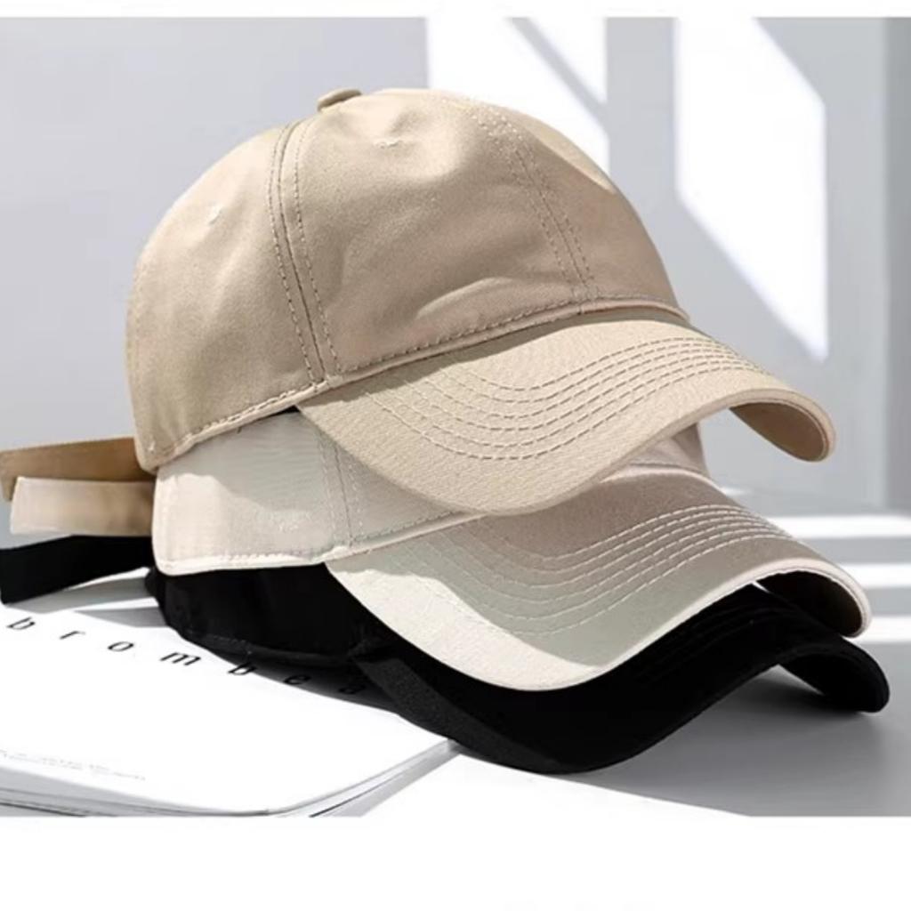 Retro Solid Color Soft Top Hip Hop Baseball Cap Unisex Outdoor Versatile Sun Protection Anti-UV Hat for All Seasons