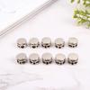 10Pcs Metal Rope Lock Clips Set 2 Hole Design Heavy Duty Adjustable Stopper Buckles for Camping Tent Guyline Adjustment