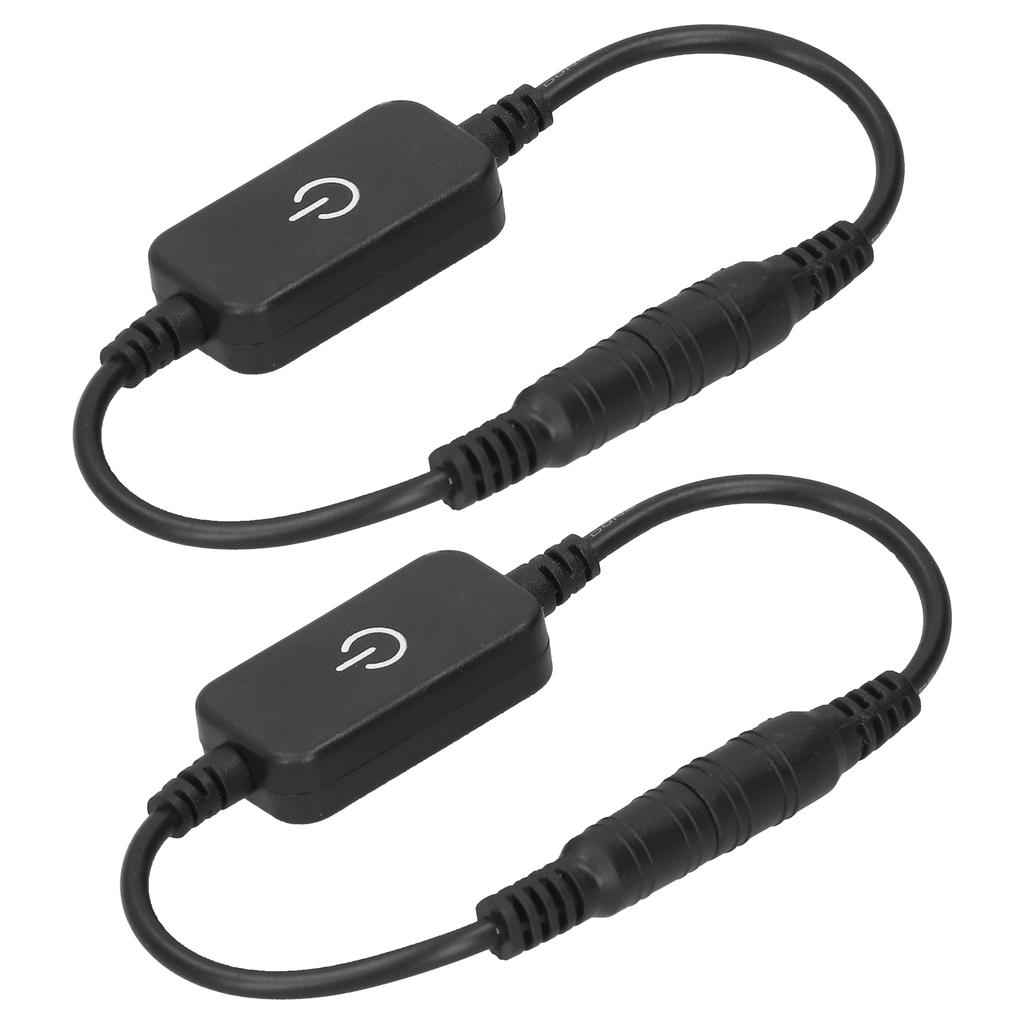 2pcs LED Strip Touch Dimmer Dimming On Off Switch Controller for DC 5V‑24V Single Color Strip Light