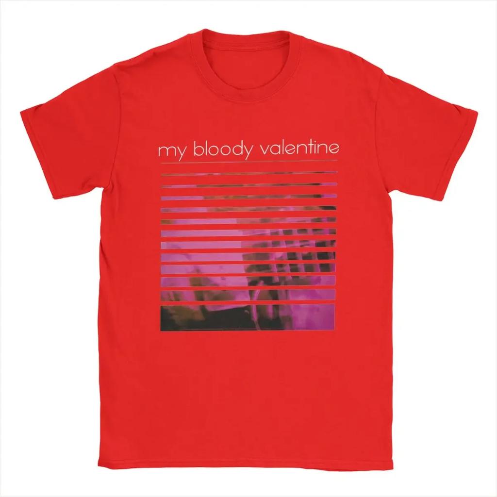 My Bloody Valentine's Day No Love Tribute T-shirt Men's Cotton Humor T-shirt Round Neck Short Sleeve Dress Plus Size Top Y2K