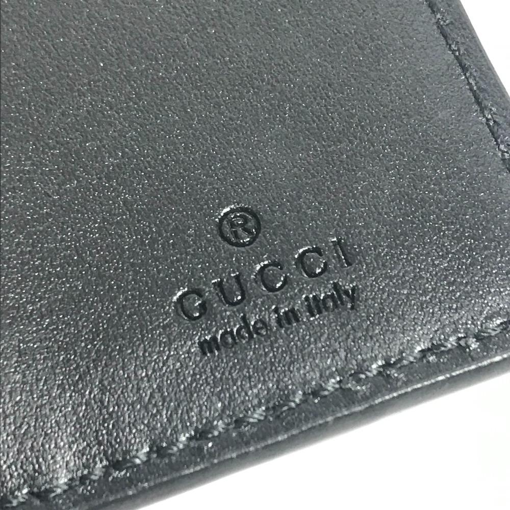 Gucci 625565 GG Embossed Logo 6P Keys with Key Ring  Key Case Leather Black