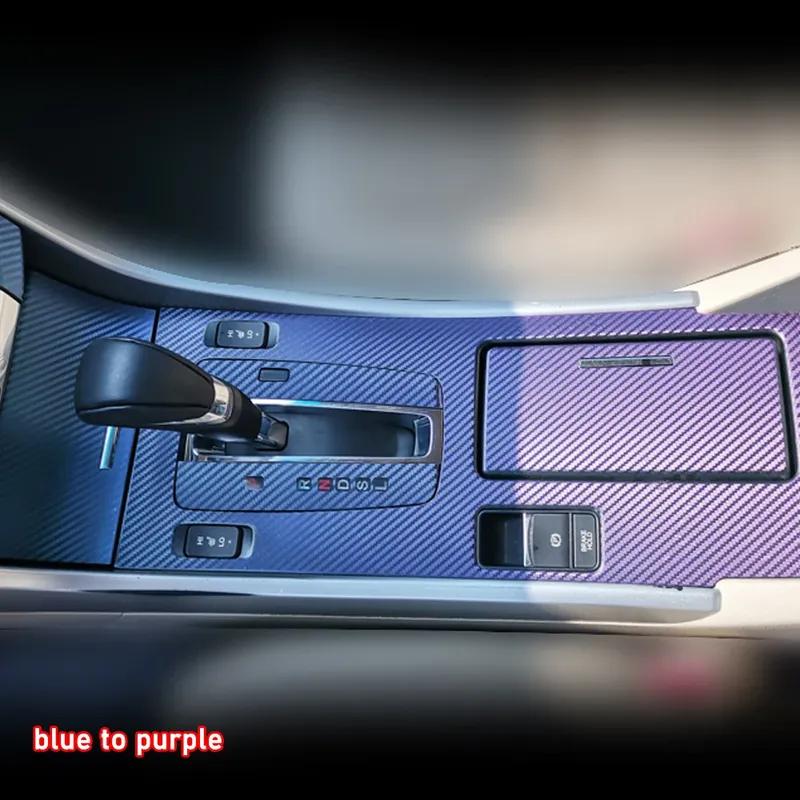 Car Interior Sticker Gear Box Protective Film For Honda Accord 2014 - 2017 Car Gear Panel Sticker Carbon Fiber Black