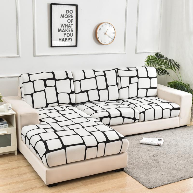 Stretchy Couch Pillow Furniture Covers Sofa Seat Pad Covers Slip Resistant Upholstery Protector Replacement For Individual Cushions