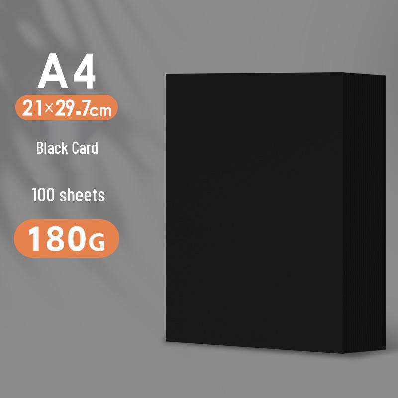 A4 White Cardstock, Black & Colored Paper, Thickened for DIY Kindergarten Crafts & Projects, A3/A4 Size.