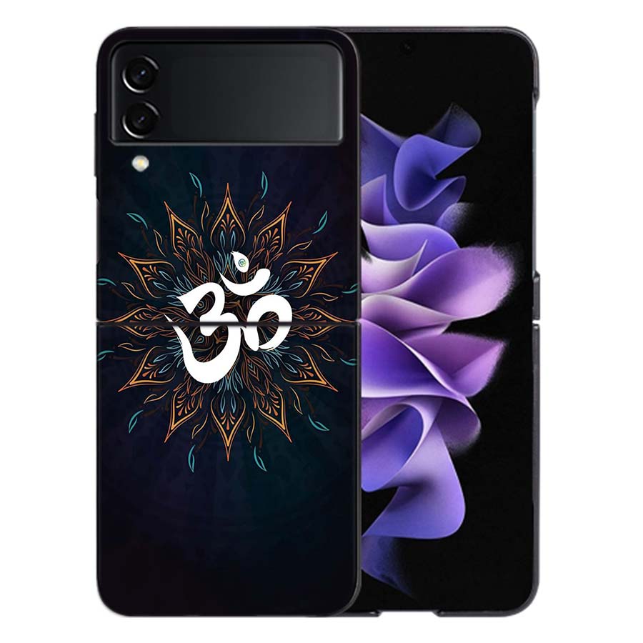 Om Symbol Meditation and Creativity Coque For Samsung Z Flip7 6 Galaxy Case Shockproof Z Flip5 Z Flip3 4 5G Hard Cover Phone TP