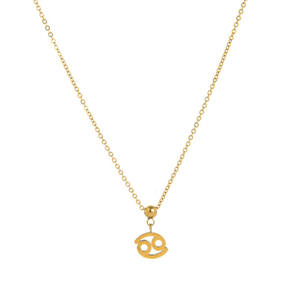 Stainless Steel 12 Constellation Pendant 12 Constellation Symbol Pendant Necklace Bracelet Furnace Vacuum Plating Color Retention