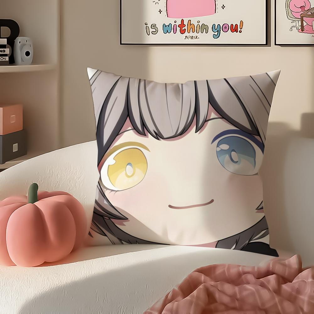 Anime Cartoon BanG Dream Its MyGOCute Cushion Cover Pillowcase Short Plush Invisible zipper Room Sofa Cushion Cover