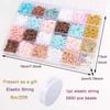 24 Colors Clay Beads Bracelet Making Kit Flat Preppy Beads Polymer Clay Beads Kit for Friendship Bracelets Making Craft DIY