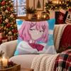 Anime Watanare Cushion Cover Cushion Cover Soft Plush Cushion Covers Fluffy Throw Pillow Cases For Sofa Bedroom