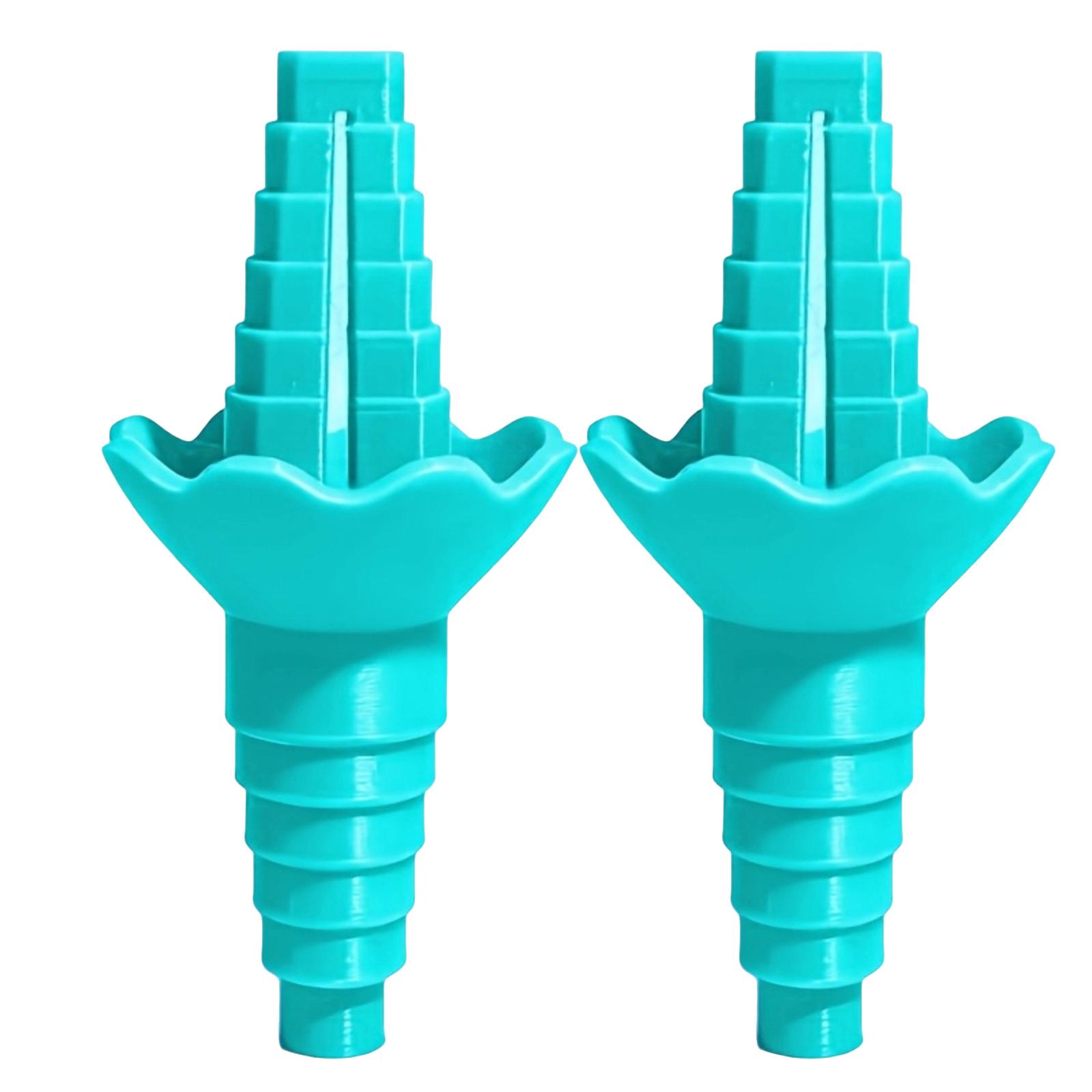 

2 Pack Reusable Liquid Transfer Connectors Universal Bottle Spout Adapter for Efficient Pouring and Transferring of Liquids One Size