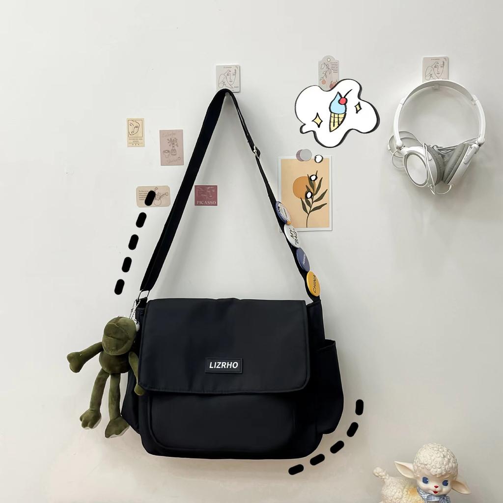 Studenten Umhängetasche Klasse lässiger Rucksack Schultertasche Tasche weiblich Harajuku Retro Postman Tasche männlich