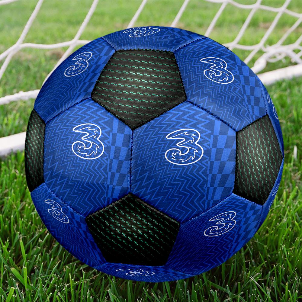 1pc Chelsea Club No. 3 jersey Football Soccer Ball Size 5 Indoor Soccer Ball Fashion Colorful Backyard Game -Great For Sports Fans Gift