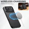 Magnetic Wireless Charging Case for 17 Pro Max 16 15 14 13 Separate Card Bag Business Phone Case