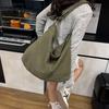 Herbst und Winter neue Wildleder Bucket Bag große Kapazität Schulter Unterarm Tragetasche Retro Pendler Mode Tragetasche