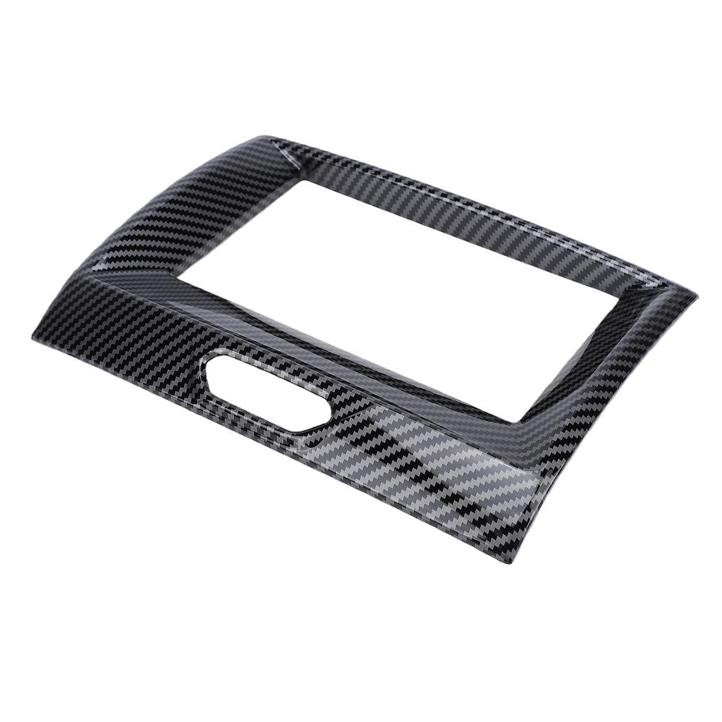 Central Control Navigation GPS Radio Panel Trim Replacement for Ford Ranger 2015 2022 Carbon Fiber Style