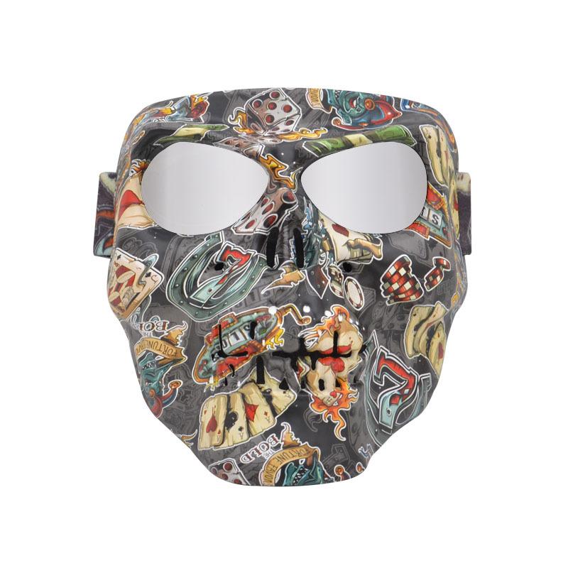 Halloween Party Devil Mask Goggles Motorcycle Goggles Racing Off-Road Glasses Helmet Motorcycle Mask