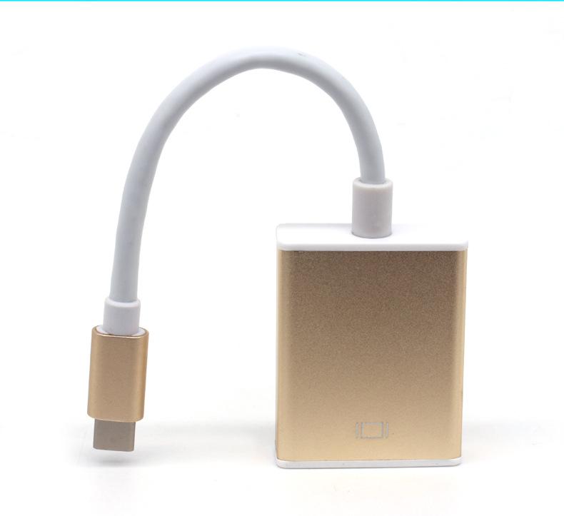 Type-C to VGA and HDMI High-Definition Conversion Cable, 25cm