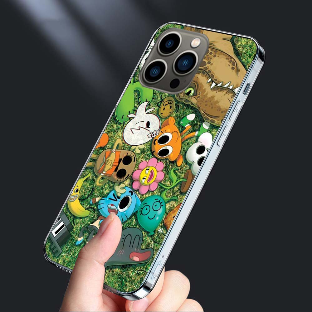 Cartoon The Amazing World of Gumball Phone Case For Iphone 16E 15 Pro 14 Plus 17E 16 17 Pro Max Air 11 12 13 Mini Shockproof