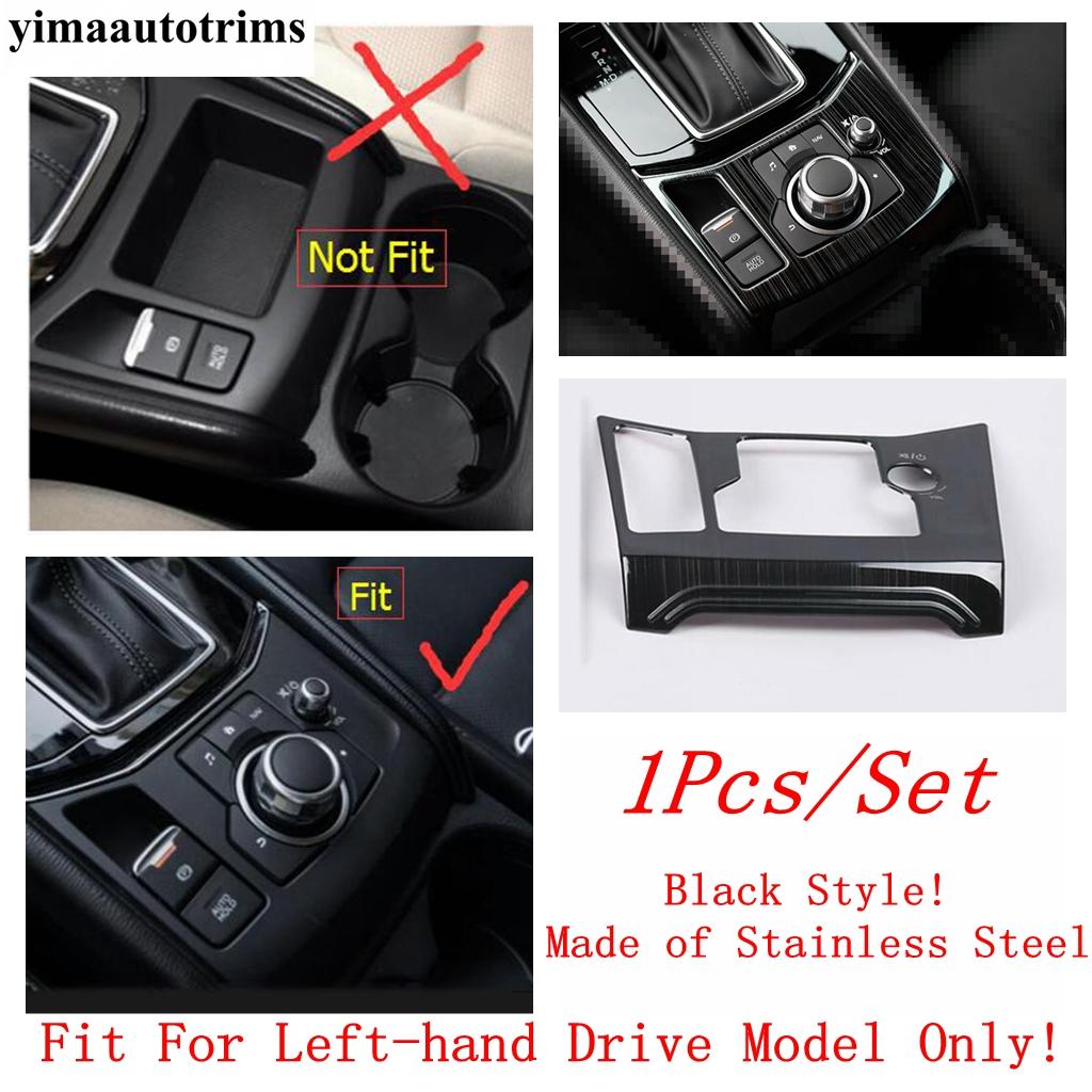 

Для Mazda CX-5 CX5 2017 - 2024 Накладка на панель переключения передач центральной консоли Серебристый / Черный Салонные аксессуары из нержавеющей стали LHD Black Style